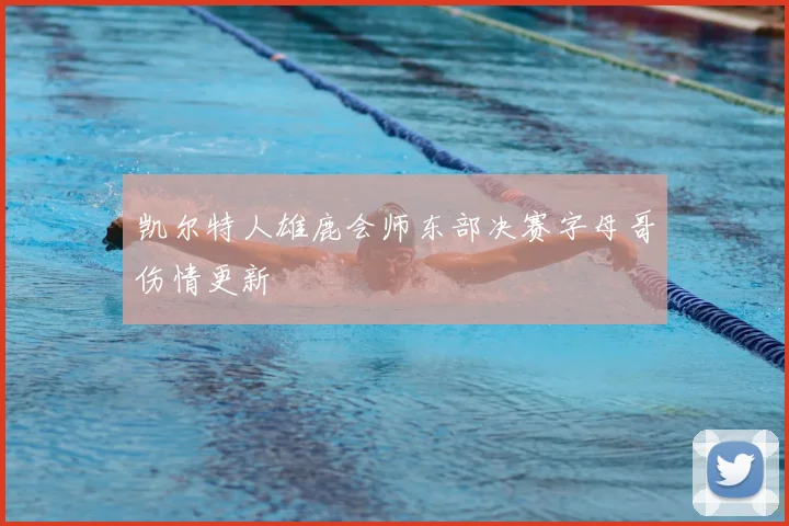 凯尔特人雄鹿会师东部决赛字母哥伤情更新