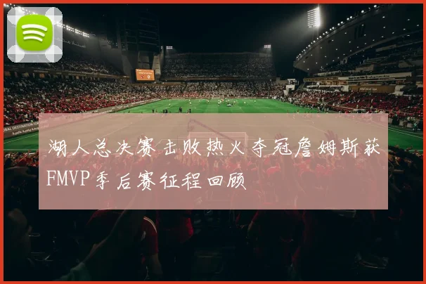 湖人总决赛击败热火夺冠詹姆斯获FMVP季后赛征程回顾